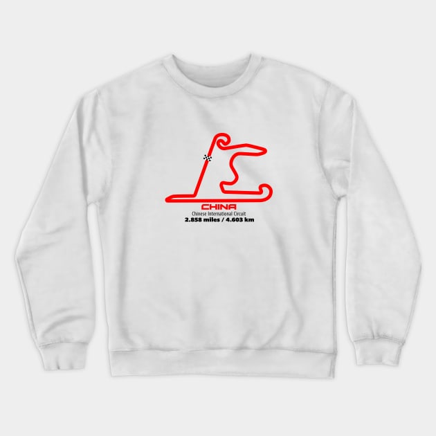 Chinese Track Graphic Crewneck Sweatshirt by Hotshots